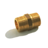Nippel 1/4" rechts buitendraad x 1/4" links buitendraad