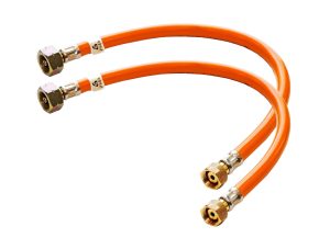 Hogedrukslangen uni x 20/150 voor automatische lagedruk omschakelaar gasfles (set 2 stuks)