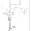 Kokend heet waterkraan - zwart (D7A902K) incl. boiler en filter - Afbeelding 8