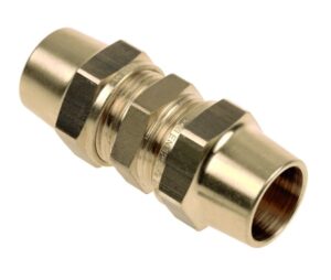 Bonfix BELGAS knel messing rechte koppeling 12x12mm