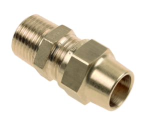 Bonfix BELGAS knel messing puntstuk 1/2" buitendraad x 12mm knel