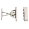 Deurvanger verend wit kunststof - 75/93mm - Afbeelding 2