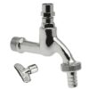 Bonfix tapkraan 1/2" verchroomd + sleutel + slangwartel