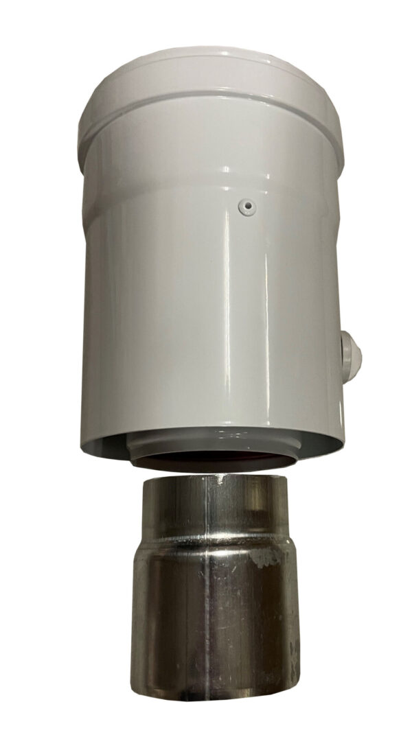 Verticale concentrische adapter 60/100mm voor dakdoorvoer+mof - Afbeelding 9