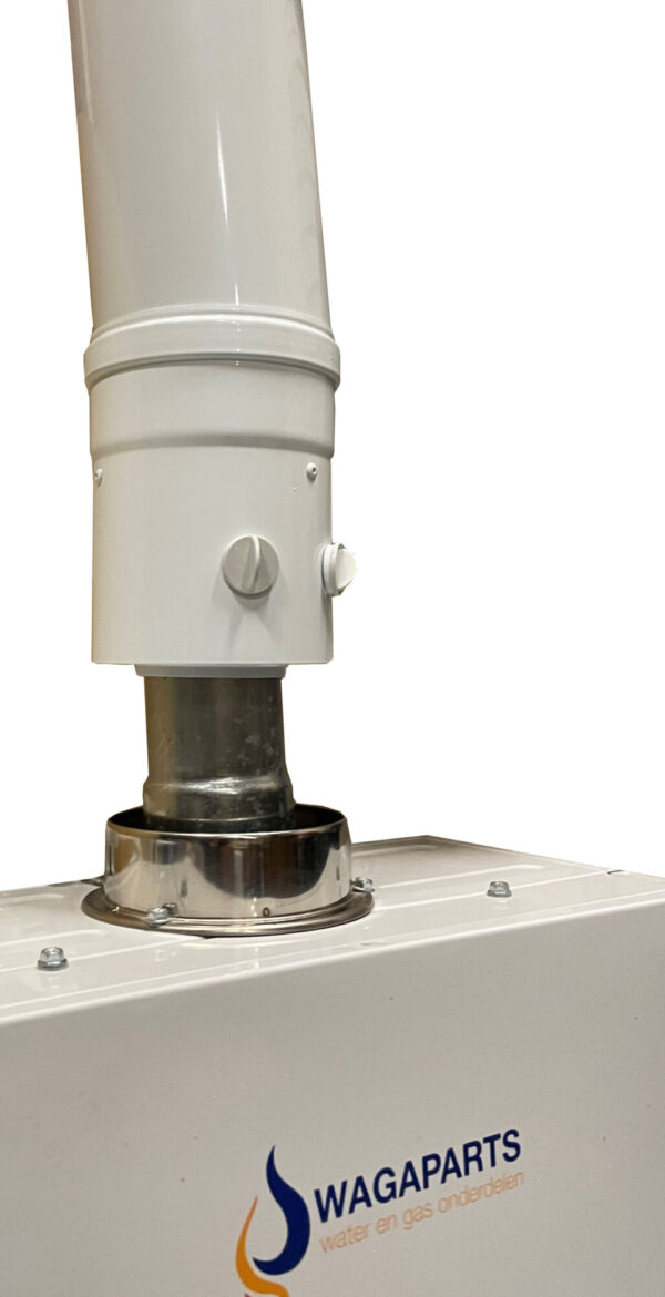 Verticale concentrische adapter 60/100mm voor dakdoorvoer+mof - Afbeelding 11