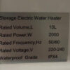 Multifunctionele warm water Close up Boiler - 10 Liter - Afbeelding 26