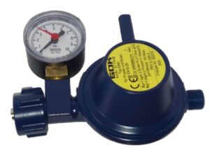 Gok marine drukregelaar 30 mbar met manometer: 1/4 linkse uitgang x Shell ingang