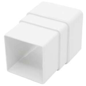 Square Line verbinding voor regenpijp wit