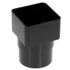 Square Line adapter vierkant naar rond zwart