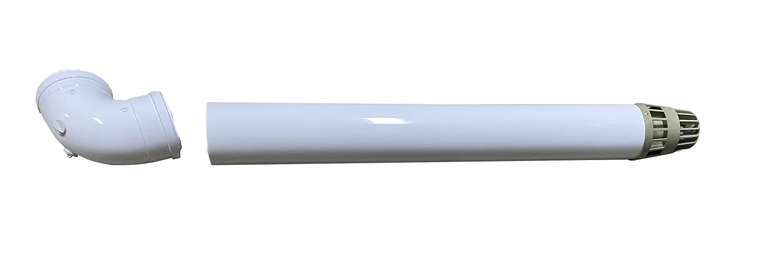 Dubbelwandige rookgas geveldoorvoer voorzien van meetpunten Ø 60/100: Lengte 80 cm - Afbeelding 19