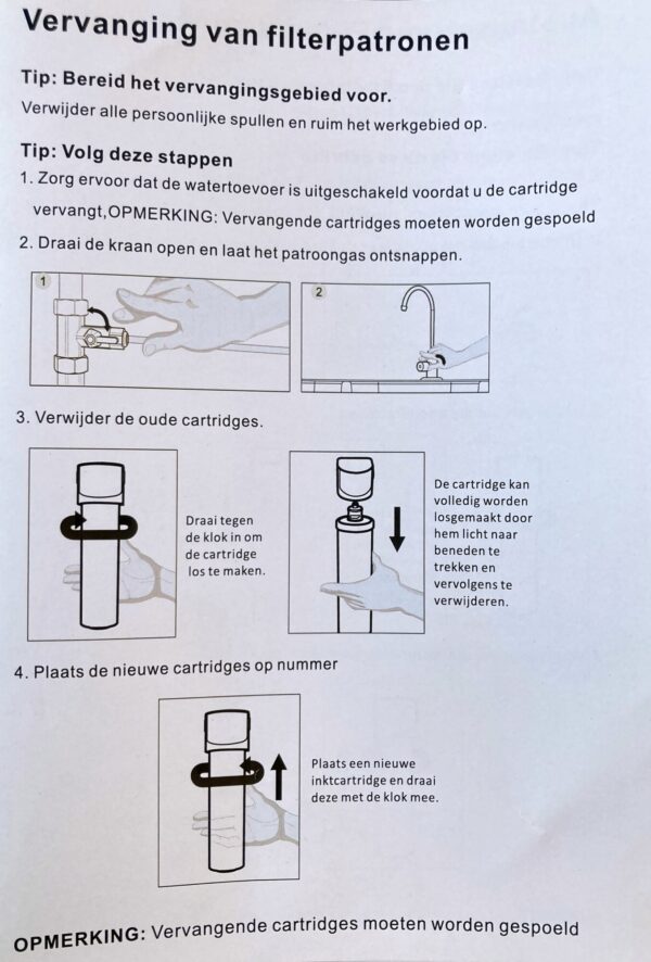 Kokend heet waterkraan - zwart (D7A902K) incl. boiler en filter - Afbeelding 17