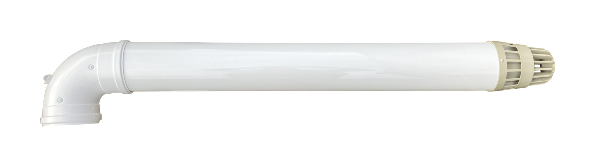 Dubbelwandige rookgas geveldoorvoer voorzien van meetpunten Ø 60/100: Lengte 80 cm - Afbeelding 3