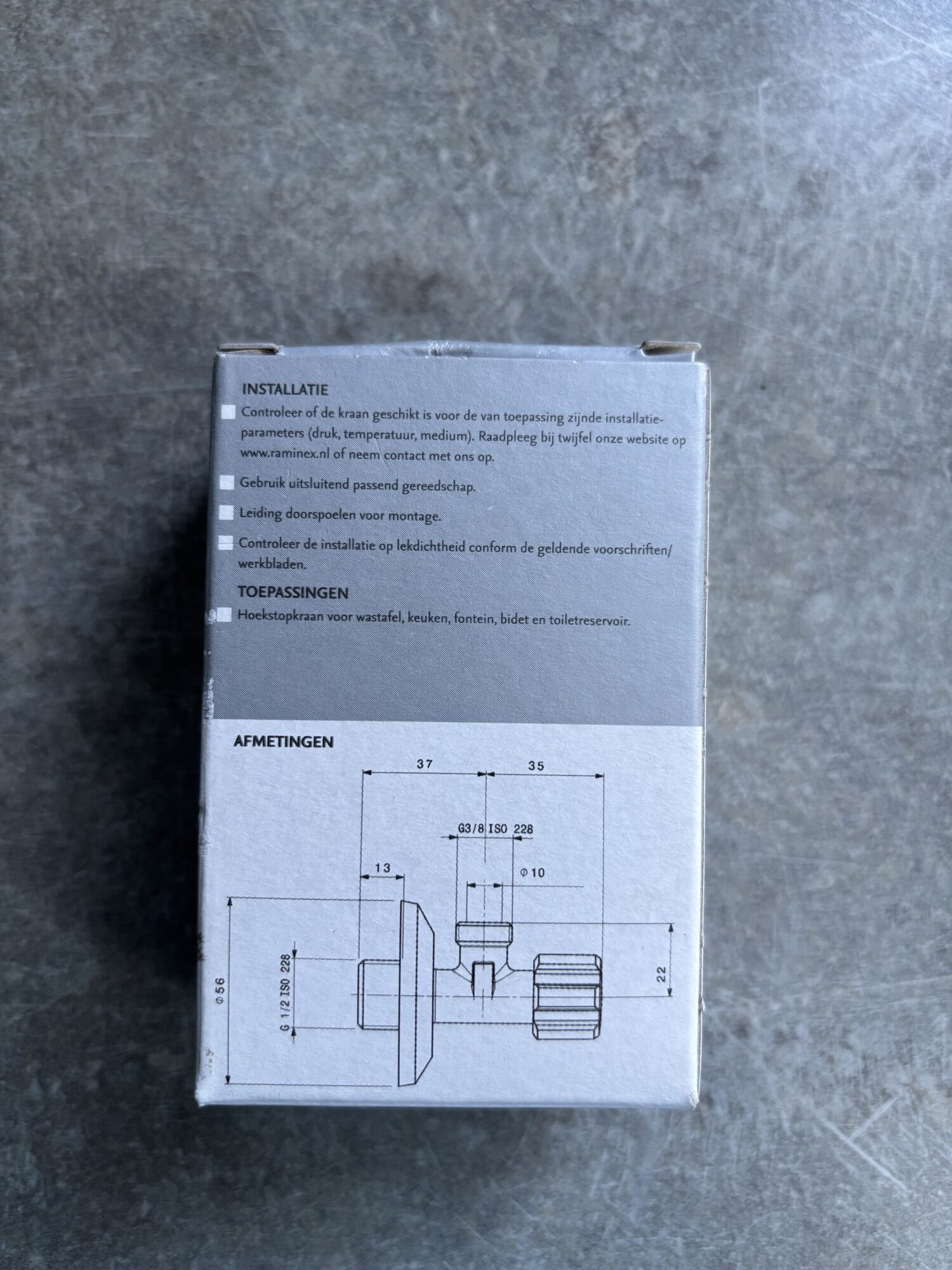 Wandrozetten voor hoekstopkraan - Raminex - 2 stuks - Incl. GRATIS verzending - Afbeelding 4