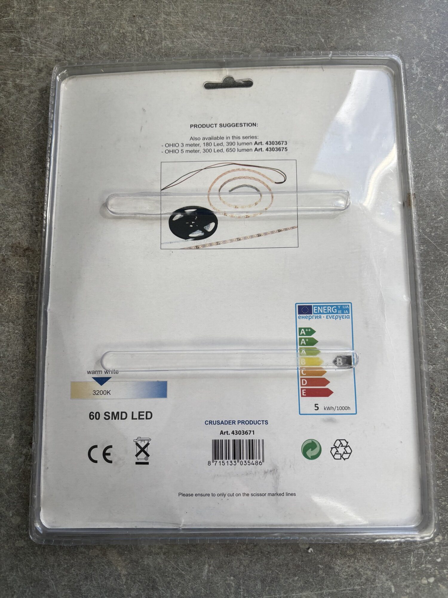 Ohio LED Strip 1mtr met aansluitkabel - gratis verzending - Afbeelding 3