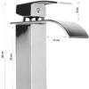 Waterval badkamer mengkraan - geborsteld staal - LAATSTE MODEL - Afbeelding 4