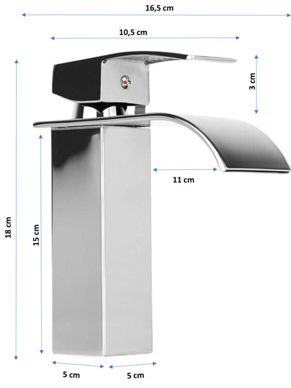 Waterval badkamer mengkraan - geborsteld staal - LAATSTE MODEL - Afbeelding 4