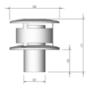 Aluminium tregakap Ø 100 mm zwart - Afbeelding 4