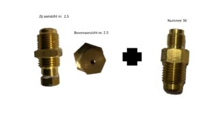 Sproeier voor ombouwen kachel LY-128