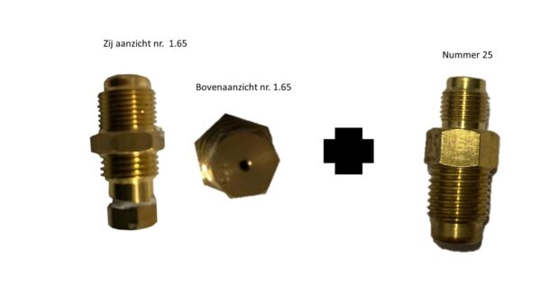 Sproeier voor ombouwen kachel LY-128 - Afbeelding 2