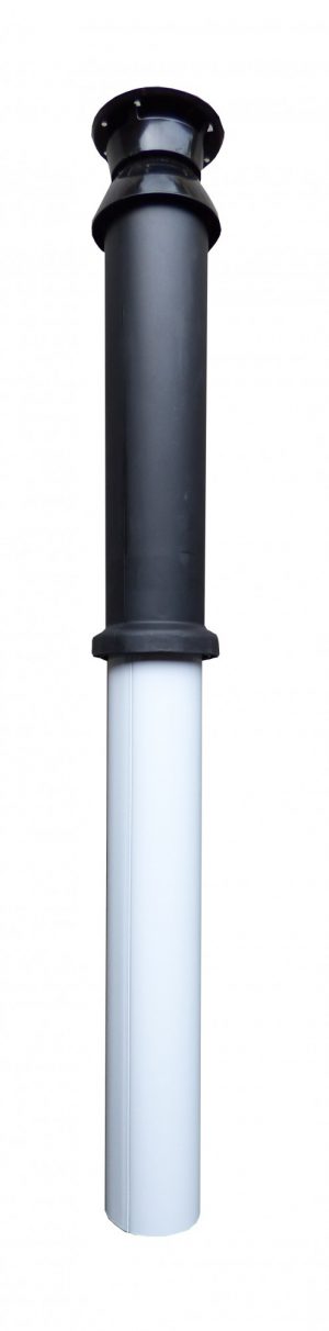 Vaillant dakdoorvoeren gesloten toestellen Ø 60/100mm incl. adapter met meetpunten Ø 60/100mm
