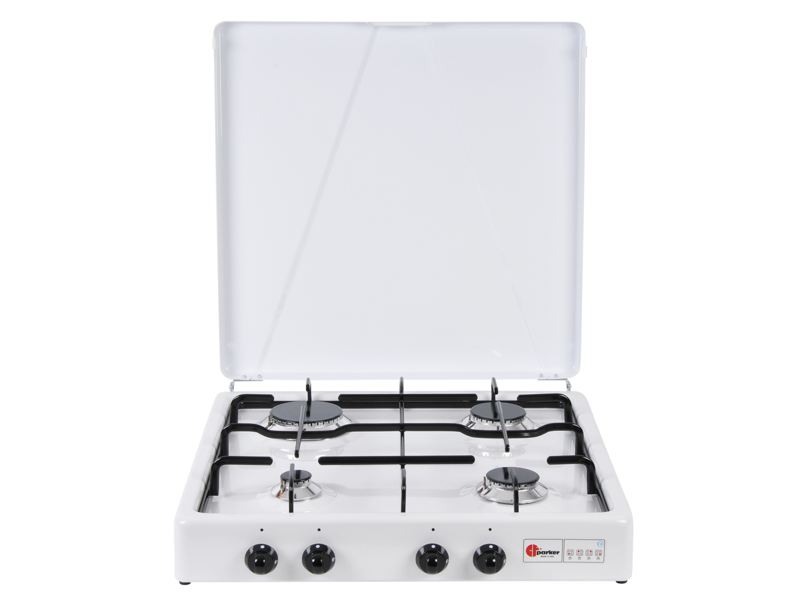 PARKER 4-pits kooktoestel wit – Thermisch beveiligd opbouwmodel - Afbeelding 6