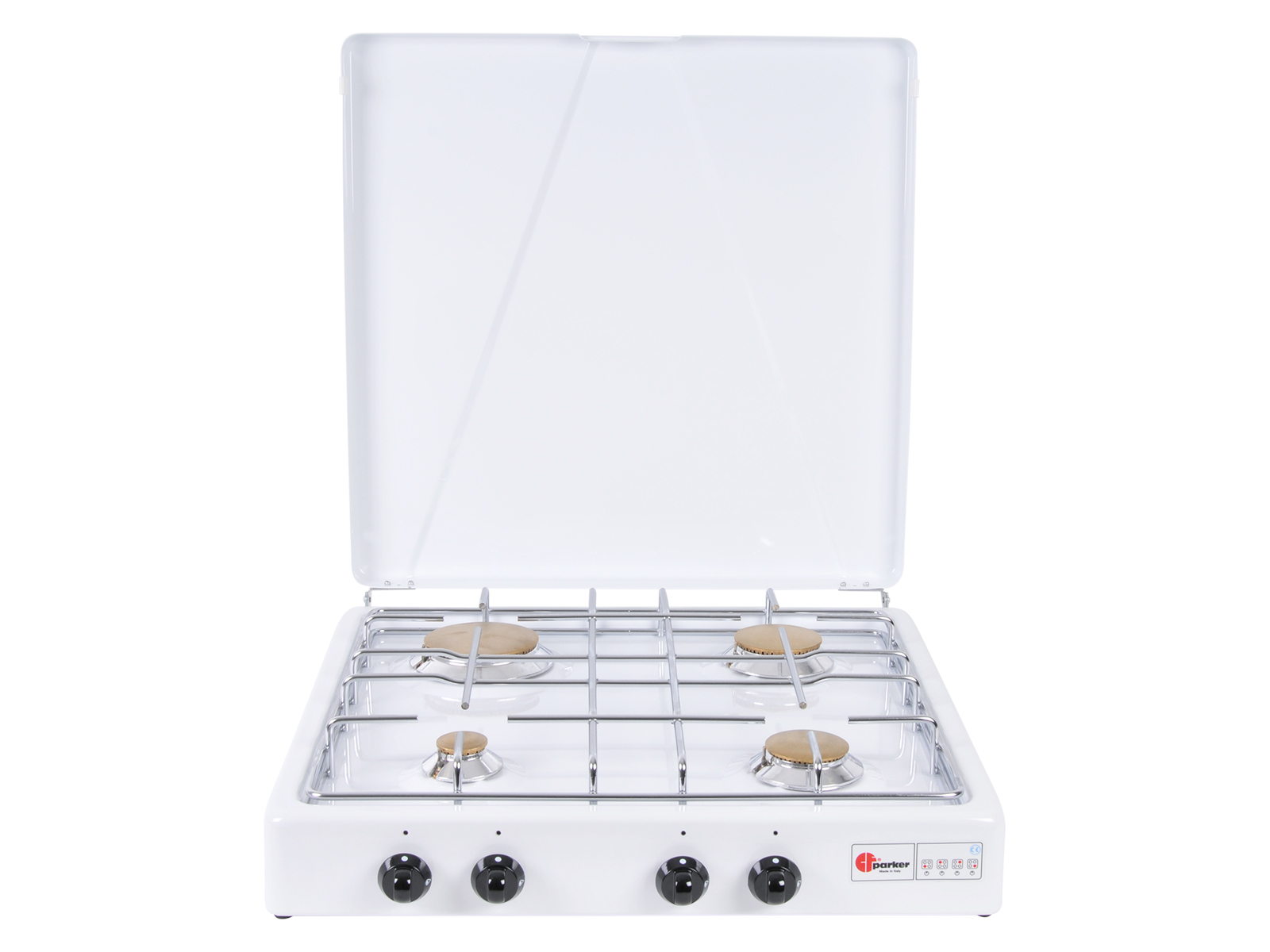 PARKER 4-pits kooktoestel wit – Thermisch beveiligd opbouwmodel - Afbeelding 3