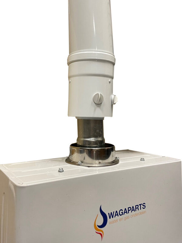 Verticale concentrische adapter 60/100mm voor dakdoorvoer+mof - Afbeelding 10