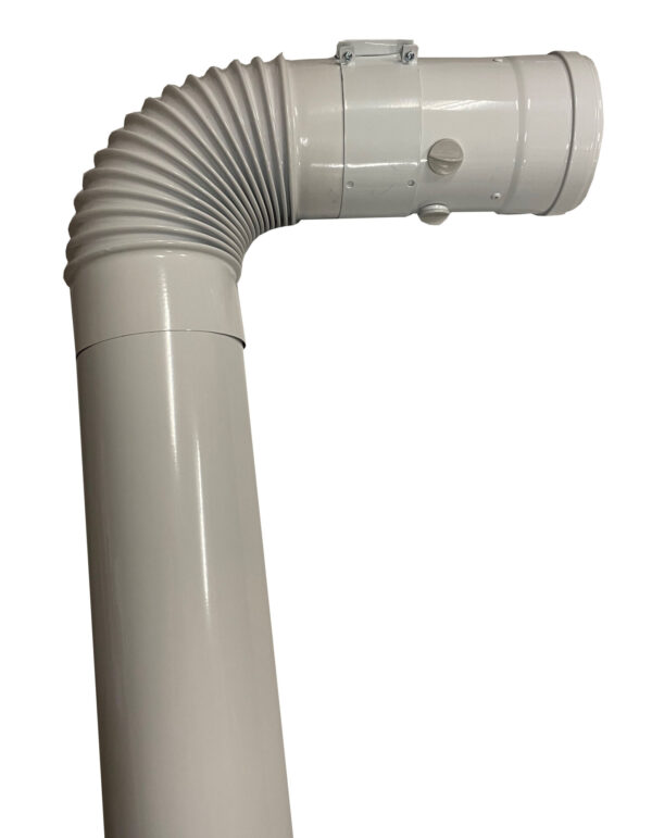 Verticale concentrische adapter 60/100mm voor geveldoorvoer - Afbeelding 7
