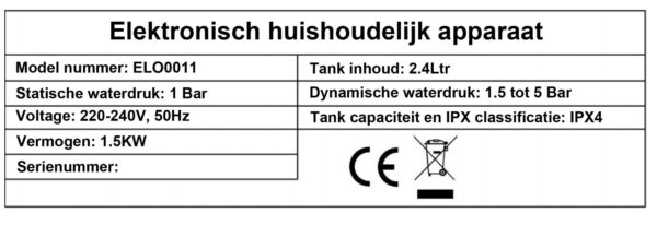 Kokend heet waterkraan - zwart (D7A902K) incl. boiler en filter - Afbeelding 11