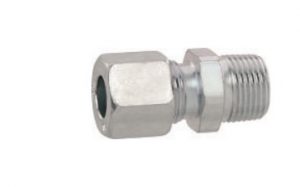 Staal Knelkoppeling buitendraad ½ x 8 mm