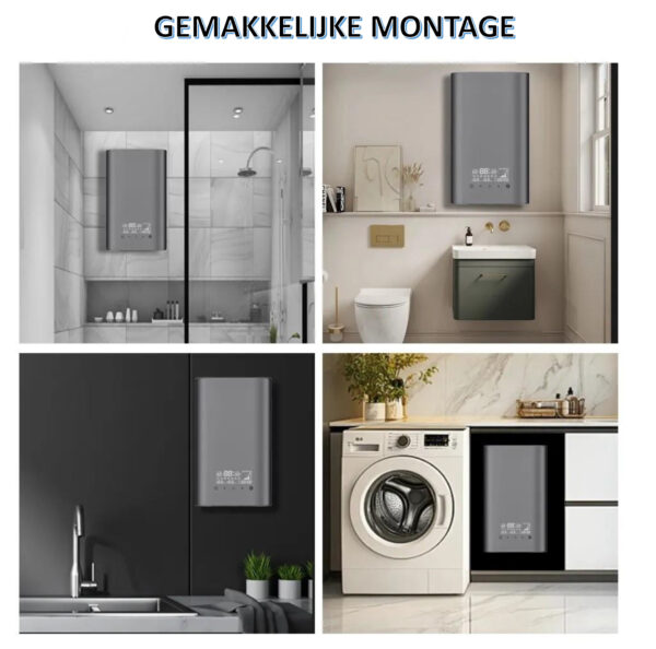 Elektrische doorstromer / waterverwarmer 3-fasen 380V instelbaar 12 t/m 24kW Model ZN-K12 - Afbeelding 4