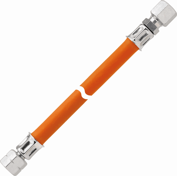 Gasslang 1 meter 10 mm x ¼ LINKS