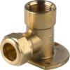Muurplaat knel 12mm x 1/2" bn.