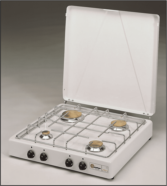 PARKER 4-pits kooktoestel wit – Thermisch beveiligd opbouwmodel - Afbeelding 2
