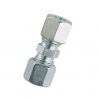 Staal rechte knelkoppeling 10 x 10 mm