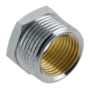 Vernikkelde verloopring 1/2" buitendraad x 3/8" binnendraad