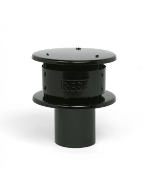 Aluminium tregakap Ø  90 mm zwart